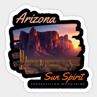 Arizona Sun Spirit Superstitions #1 Sticker